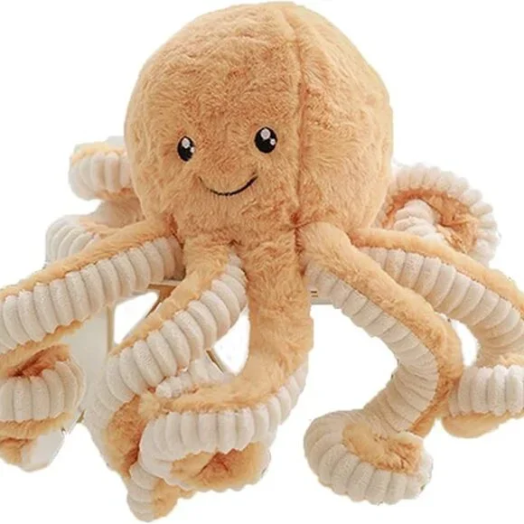 NEW 40cm/15.74 inch Brown Octopus Plushies Cute Octopus Plushies - Picture 2 of 5